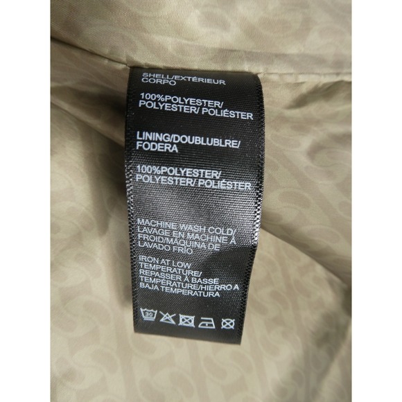 Rebecca Minkoff Oversized Hooded Parka Khaki Women's Size M 251‎ Water-Repellent - Picture 11 of 11